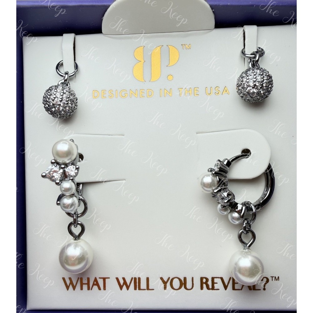 Bomb Party June Earrings - ER39888 RARE UNICORN The Amour Set - 1/500 Hematite